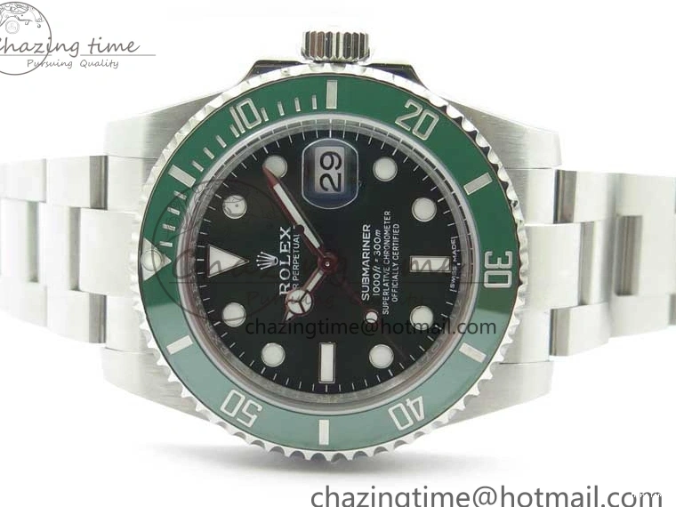 MiroTime 0523 Submariner 116610 LV Green Ceramic ZRF 1:1 Best Edition on SS Bracelet VR3135 (CF Bezel) EasyMatch 2761